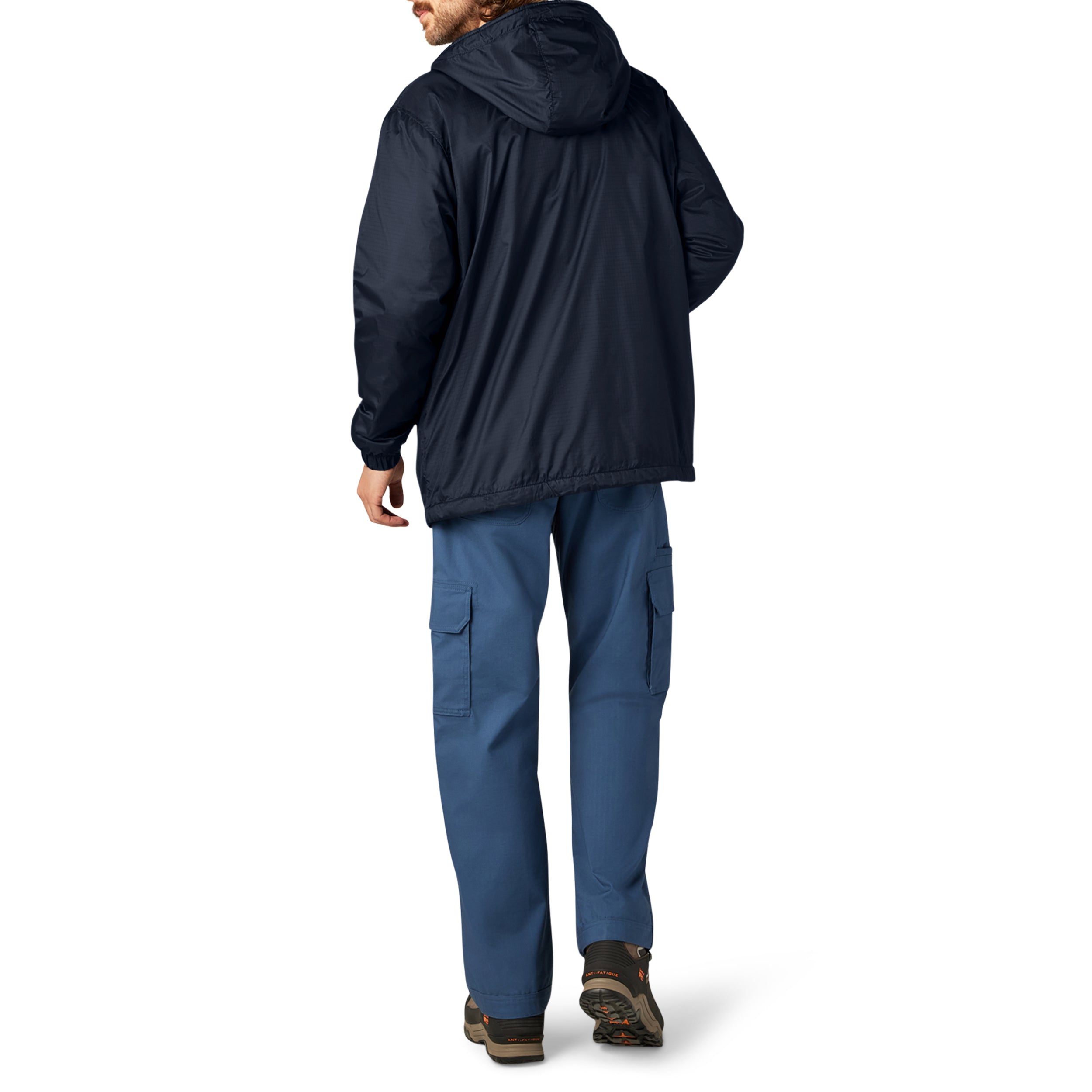 Fleece Lined Nylon Hooded Jacket - Image 6