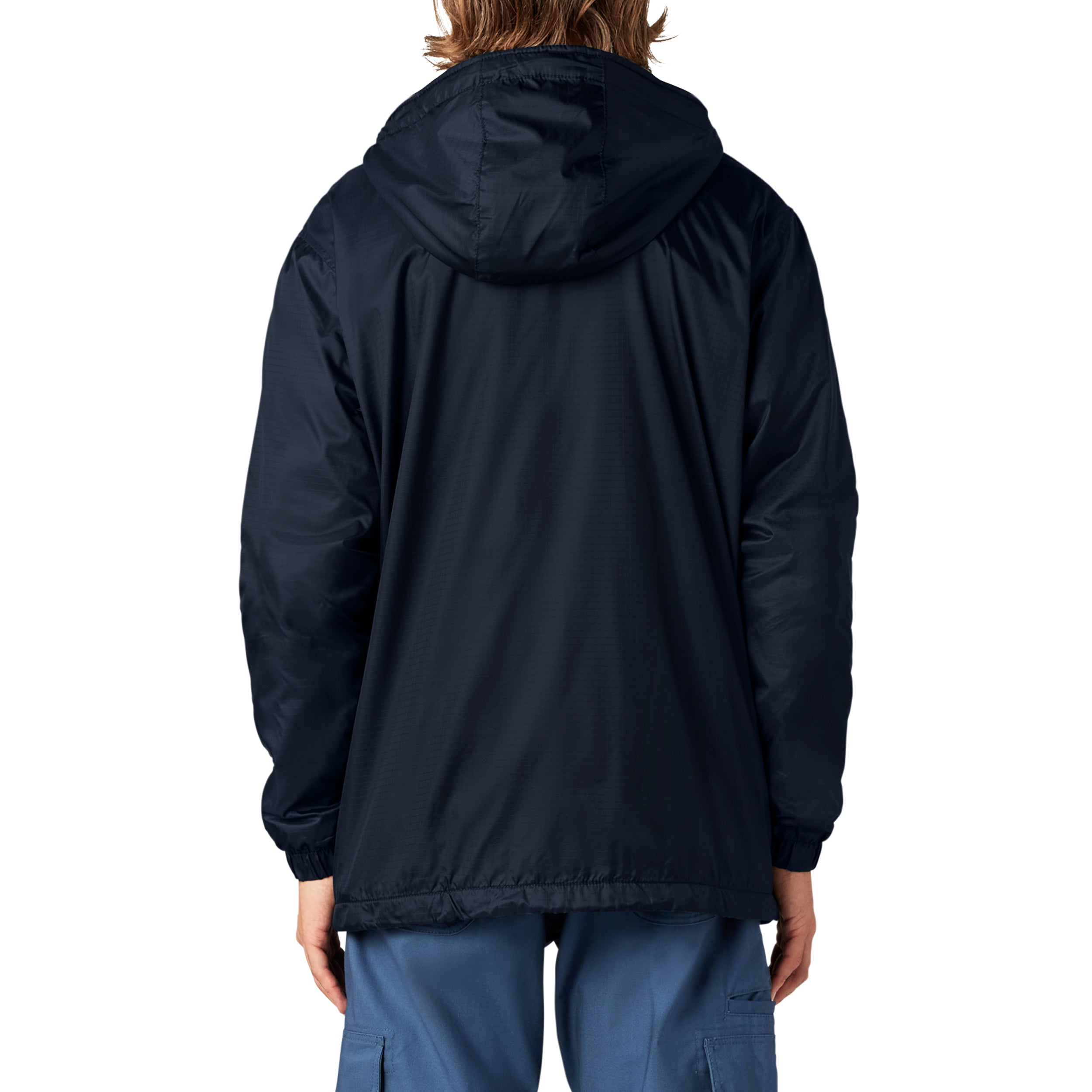 Fleece Lined Nylon Hooded Jacket - Image 2