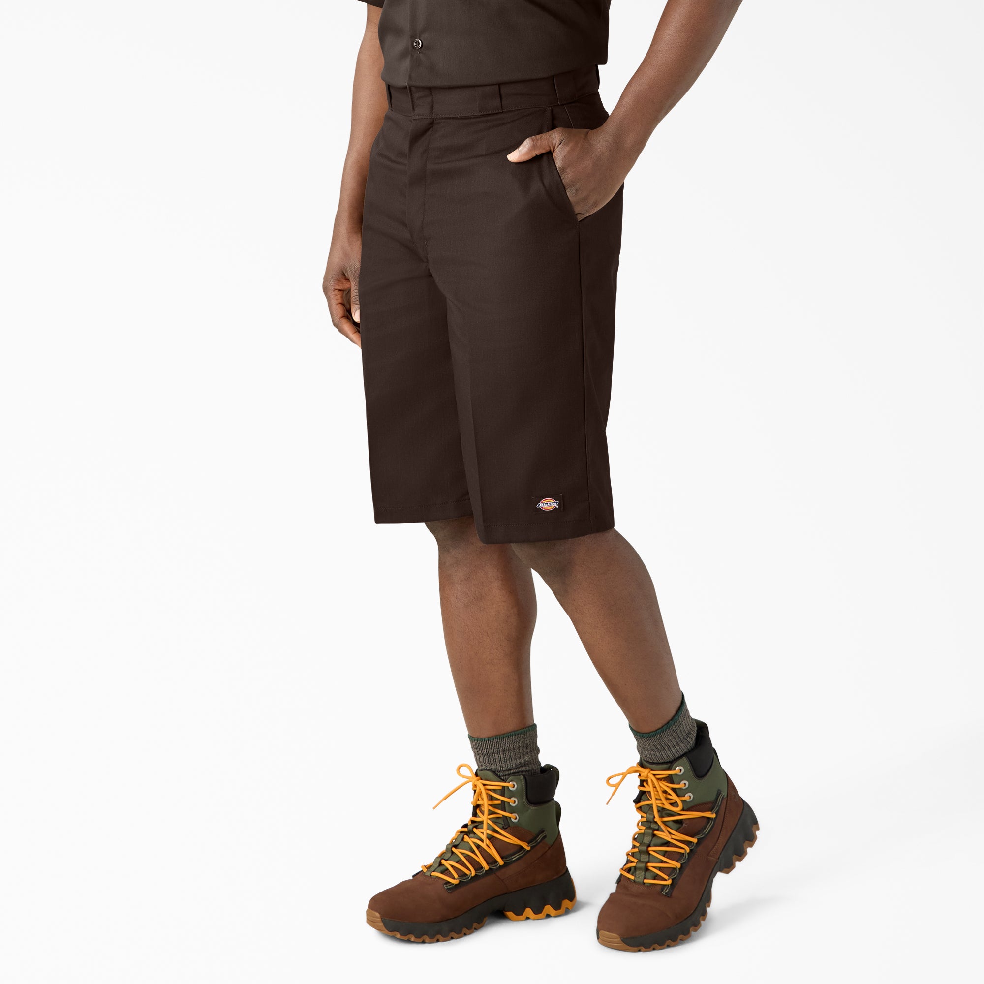 Loose Fit Flat Front Work Shorts. 13 - Image 3