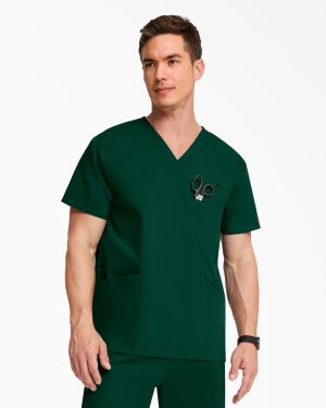 Men's EDS Signature V-Neck Scrub Top