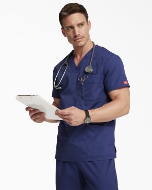 Men's EDS Signature V-Neck Scrub Top