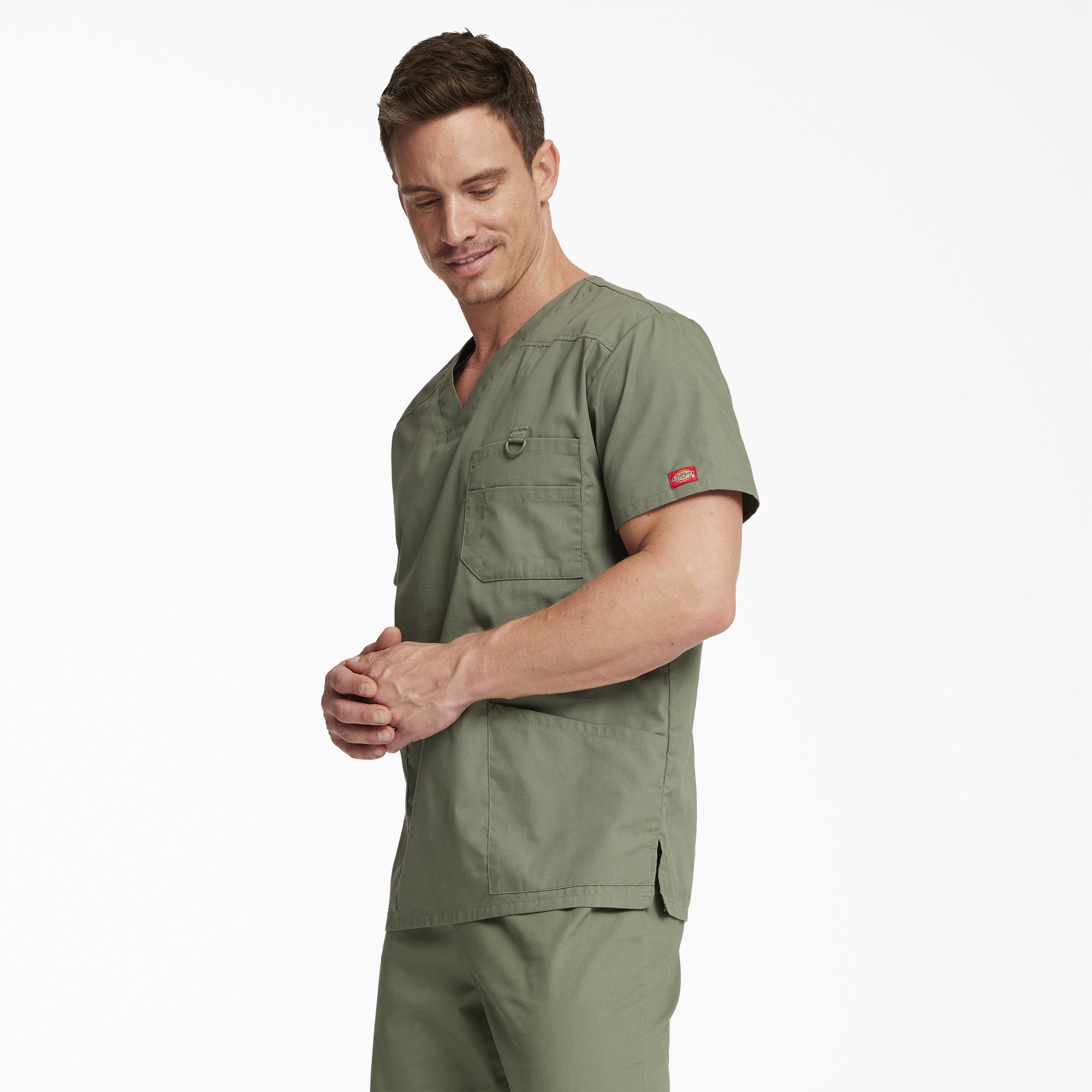 Men's EDS Signature V-Neck Scrub Top - Image 3