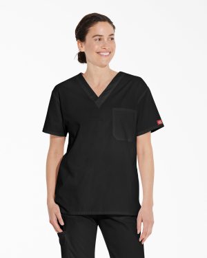 Unisex EDS Signature V-Neck Scrub Top