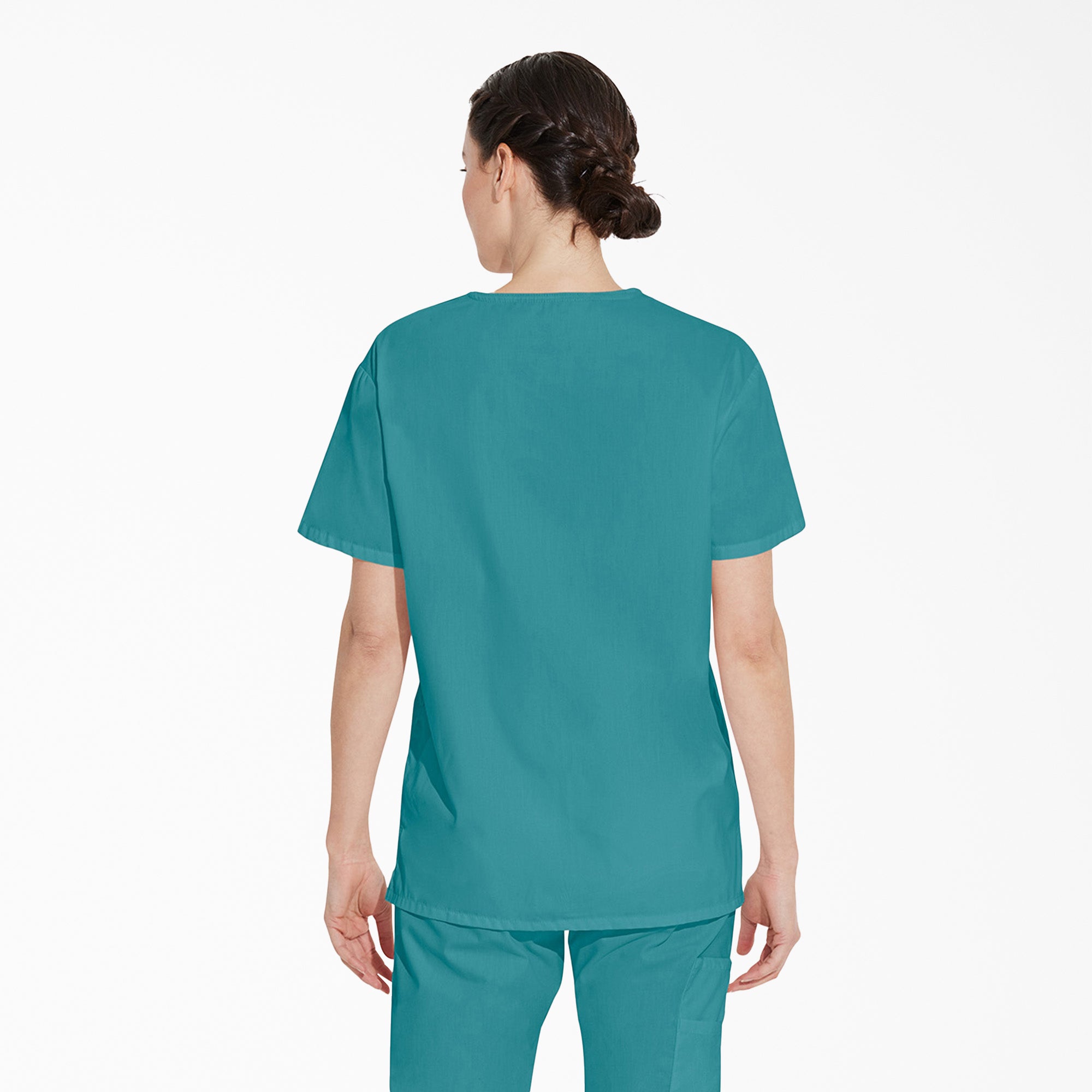 Unisex EDS Signature V-Neck Scrub Top - Image 2