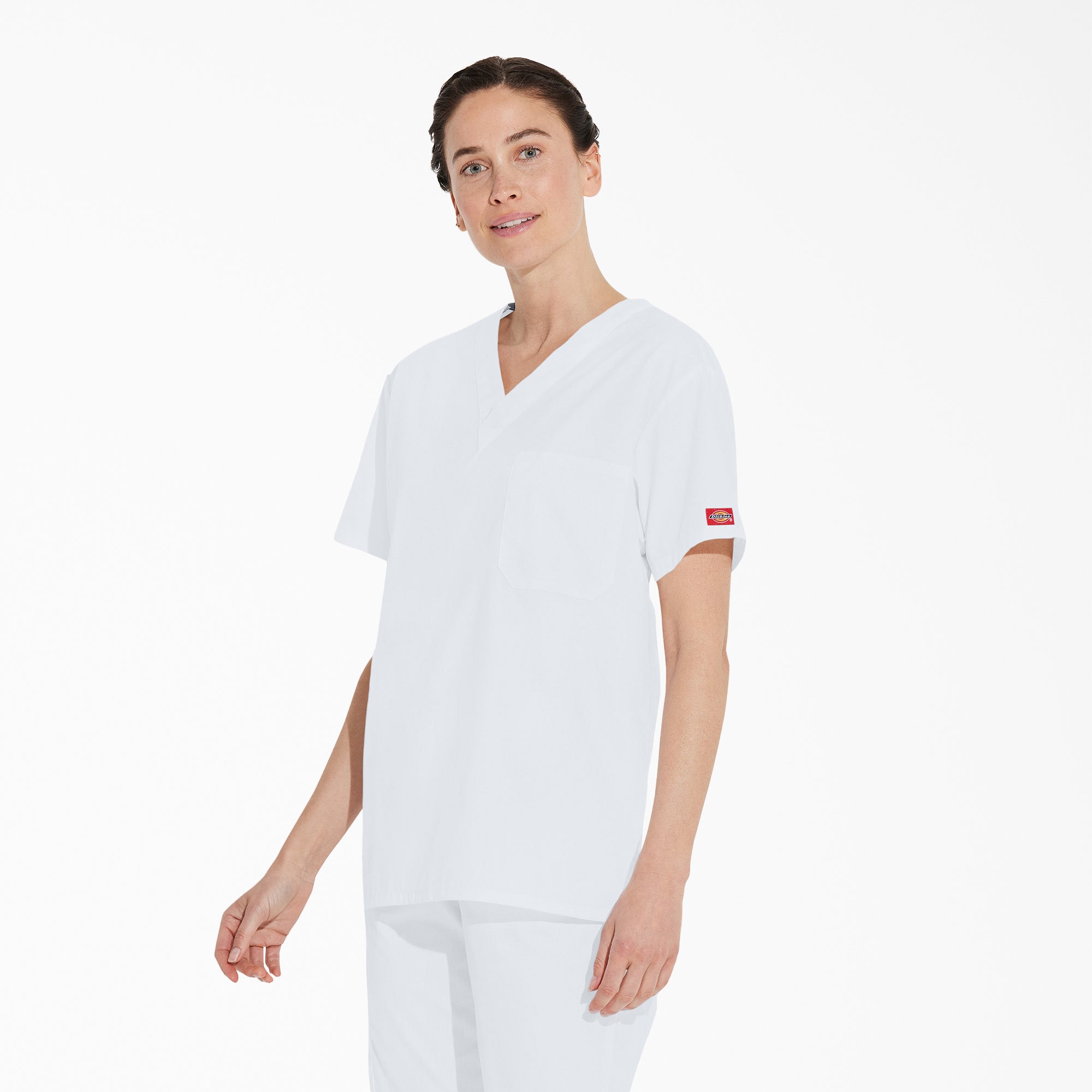 Unisex EDS Signature V-Neck Scrub Top - Image 3