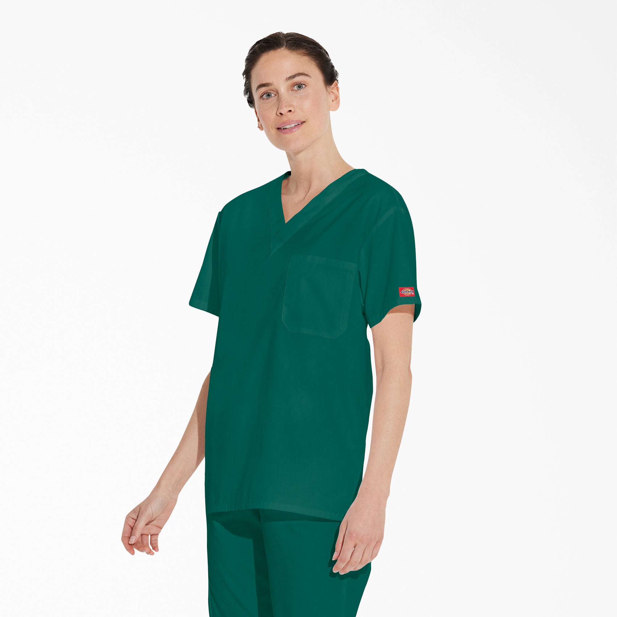 Unisex EDS Signature V-Neck Scrub Top - Image 3