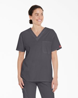 Unisex EDS Signature V-Neck Scrub Top
