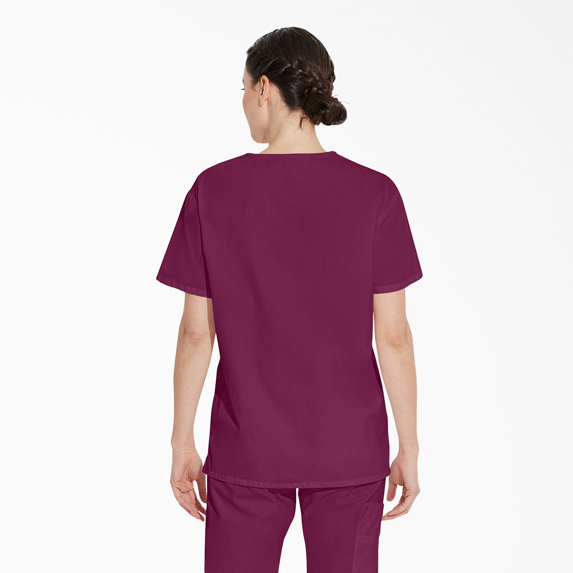 Unisex EDS Signature V-Neck Scrub Top - Image 2