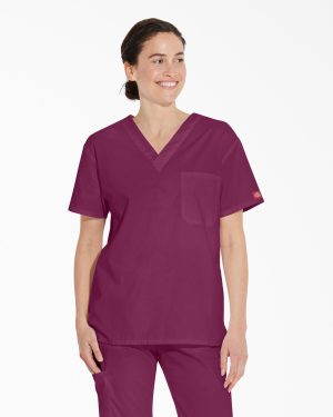 Unisex EDS Signature V-Neck Scrub Top
