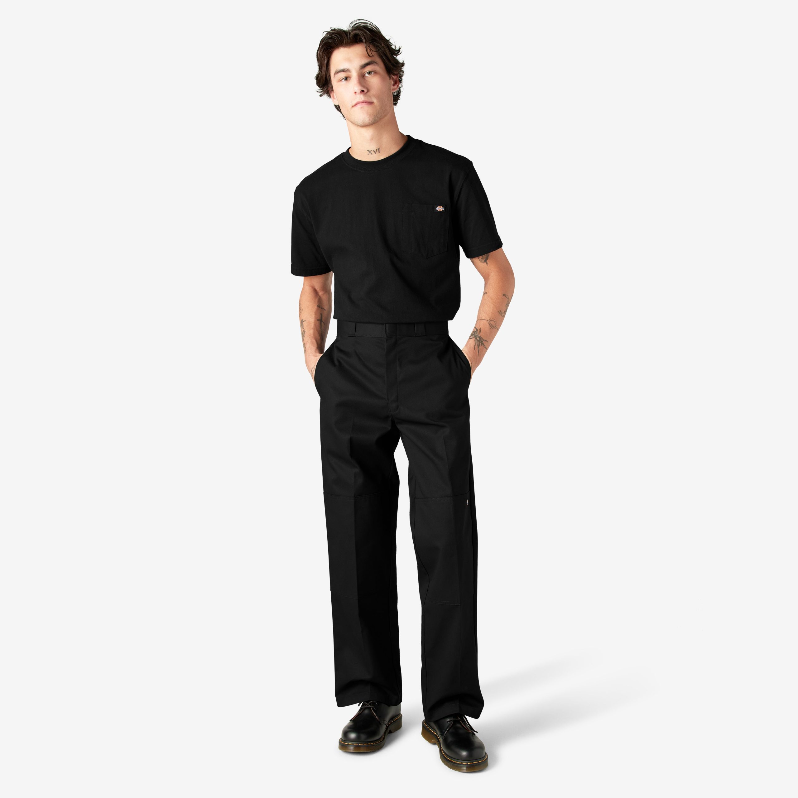 Loose Fit Double Knee Work Pants - Image 5