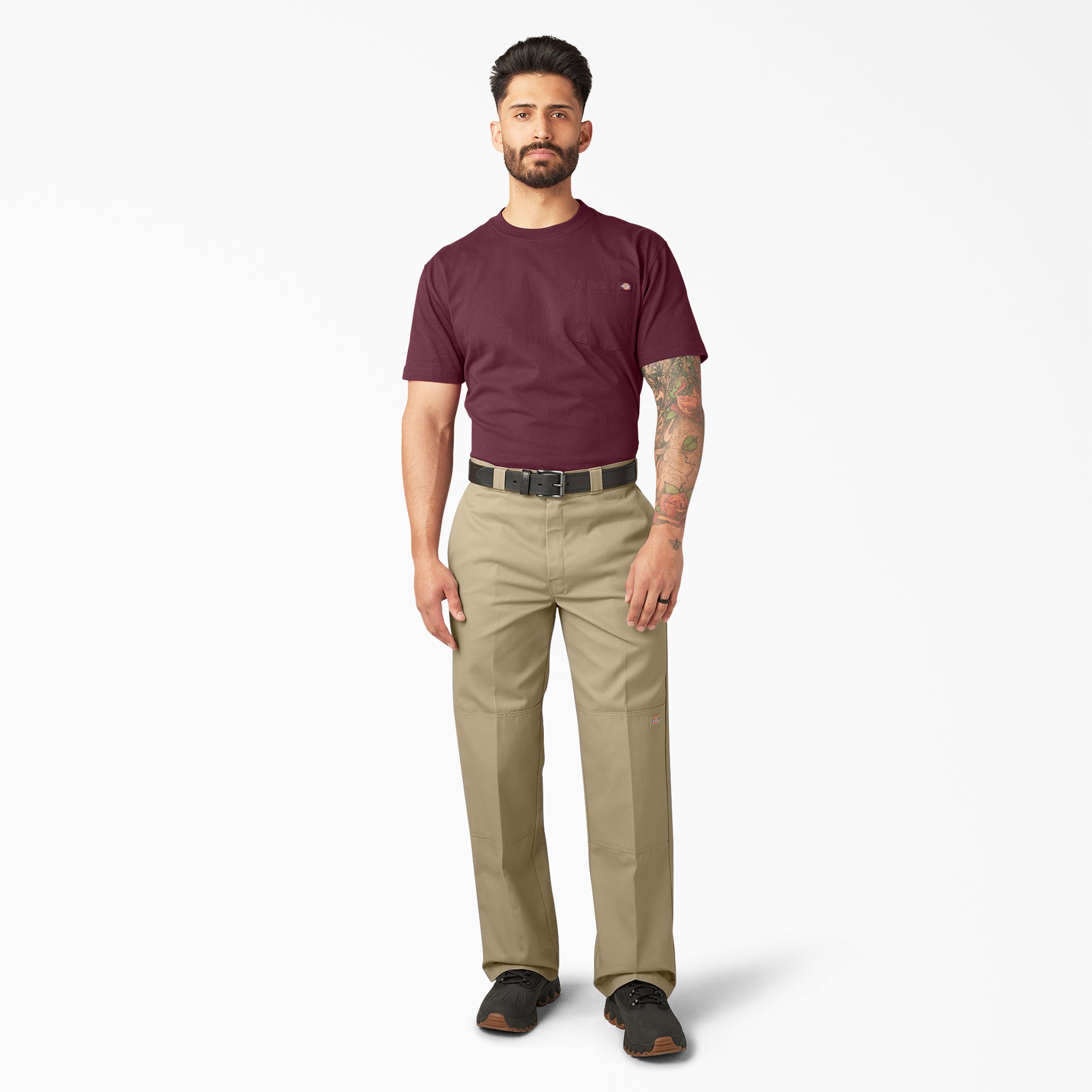 Loose Fit Double Knee Work Pants - Image 5