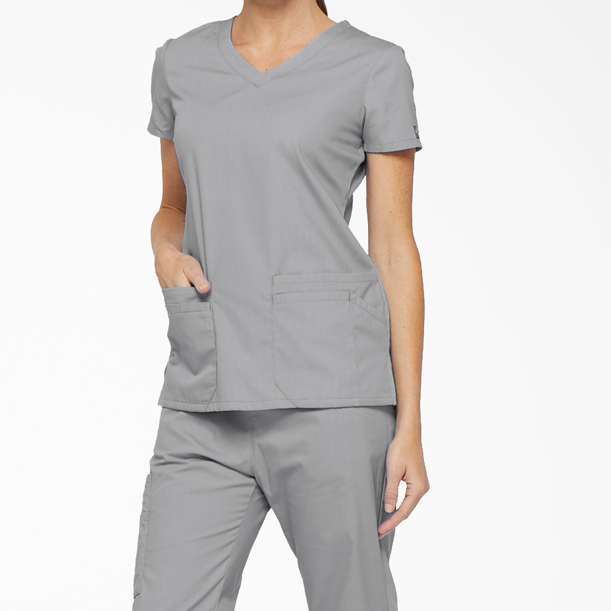 Women's EDS Signature V-Neck Scrub Top - Image 3