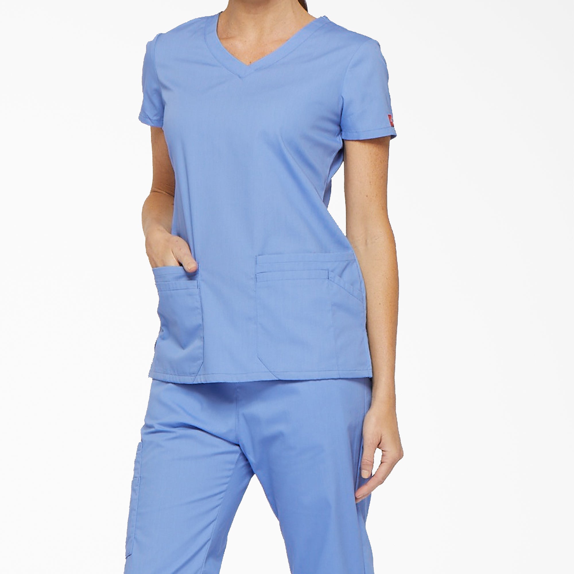 Women's EDS Signature V-Neck Scrub Top - Image 3