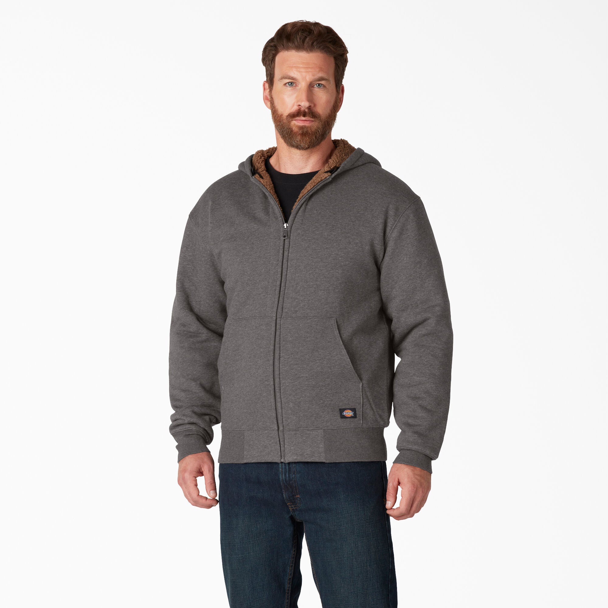 High Pile Fleece Lined Full Zip Hoodie