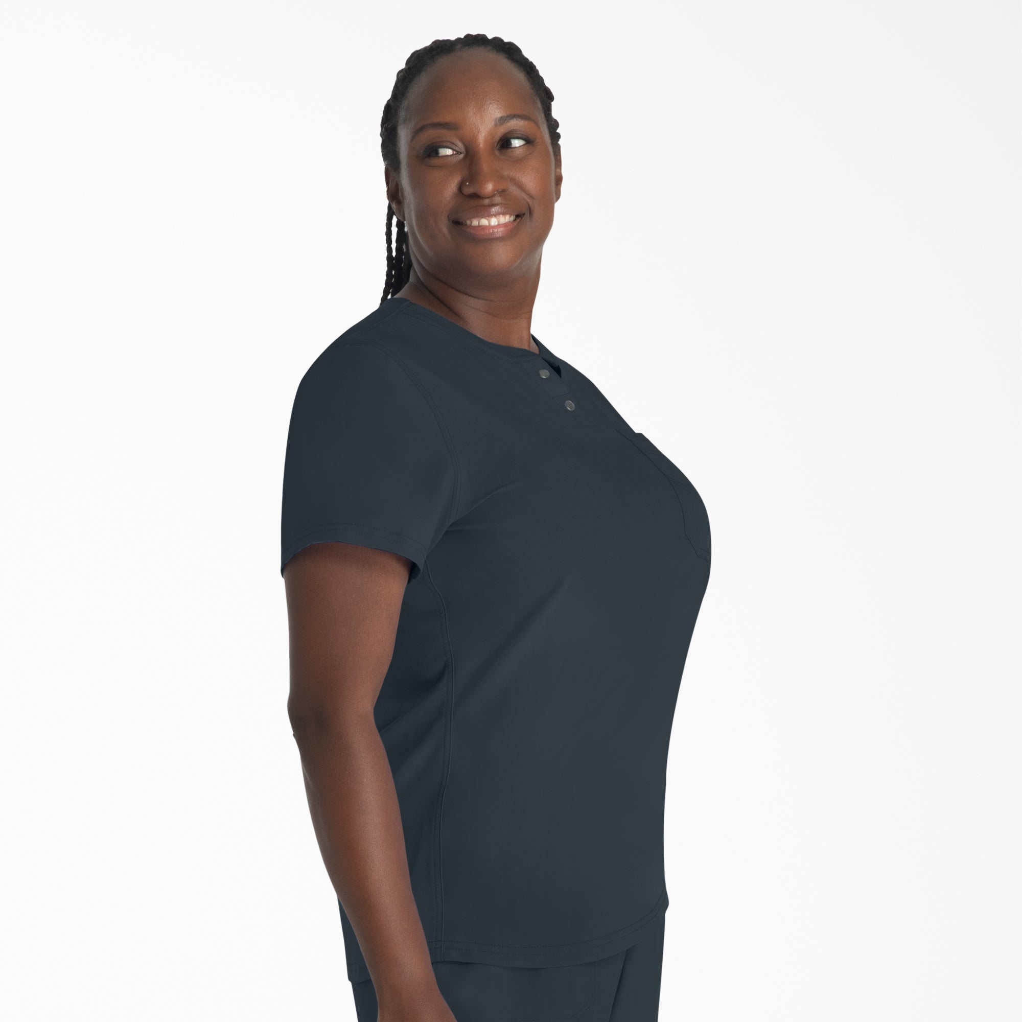 Women's EDS NXT Henley Scrub Top - Image 4