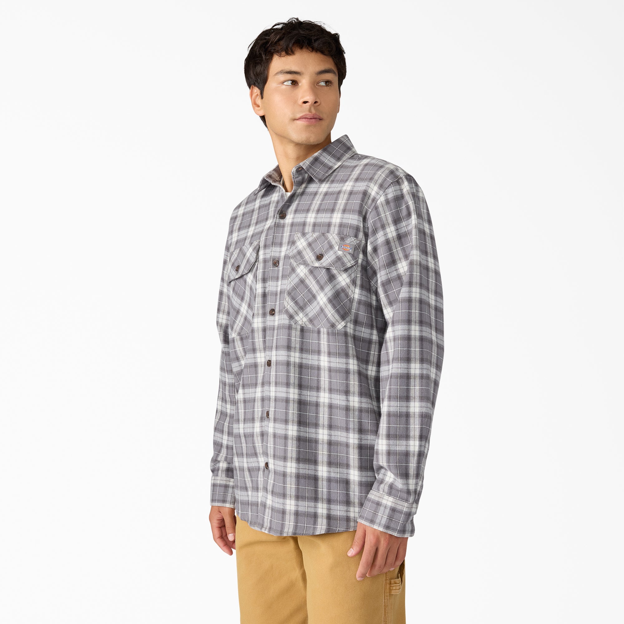 Long Sleeve Flannel Work Shirt - Image 3