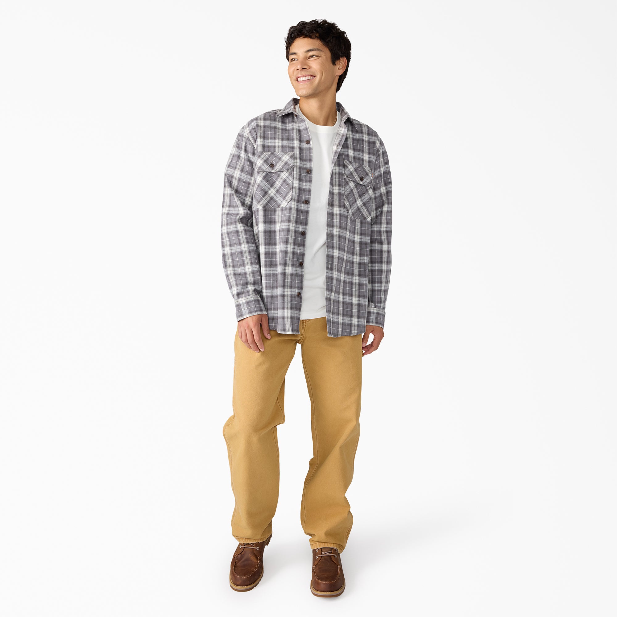 Long Sleeve Flannel Work Shirt - Image 4