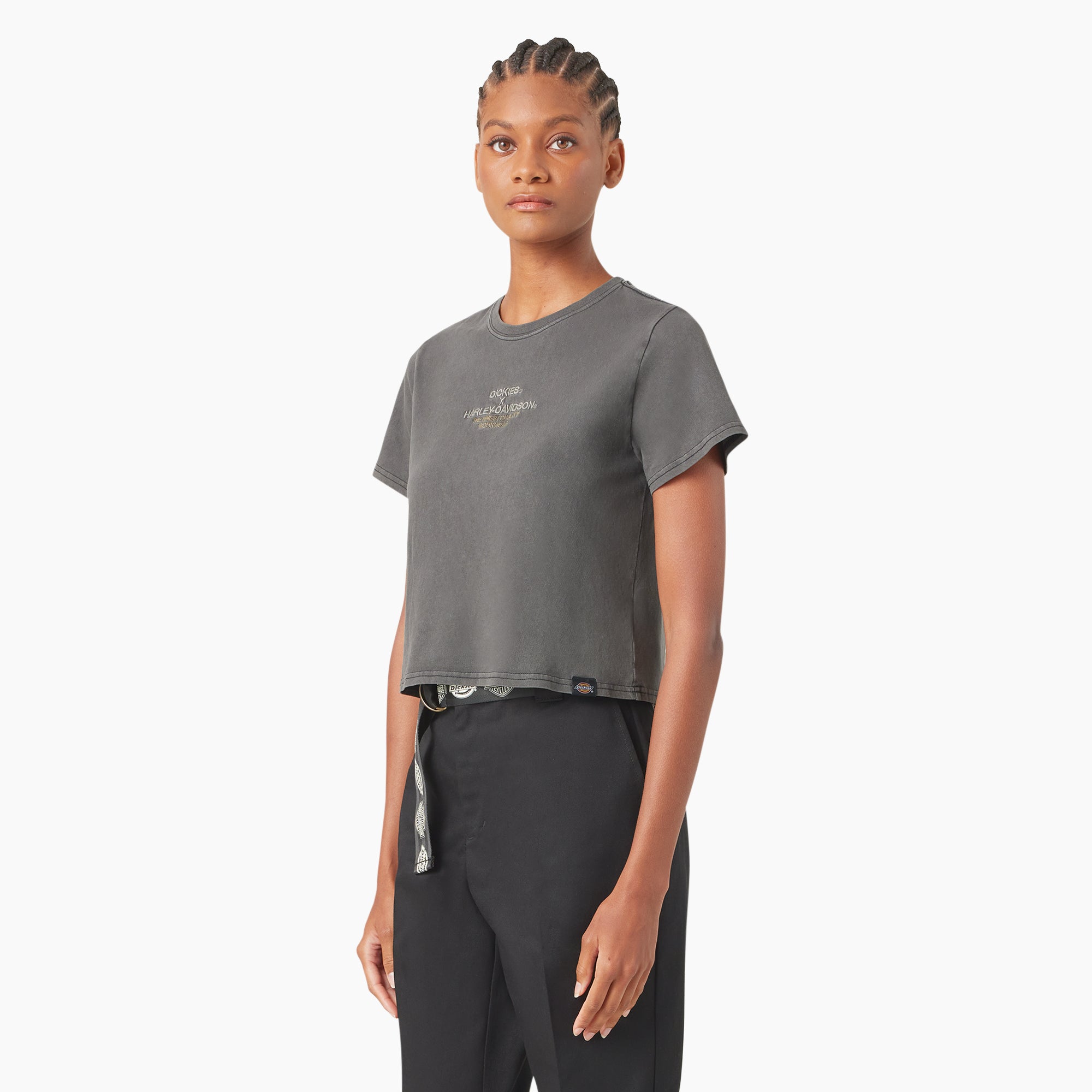 Dickies x Harley-Davidson Women's Vintage Softail Cropped T-Shirt - Image 3