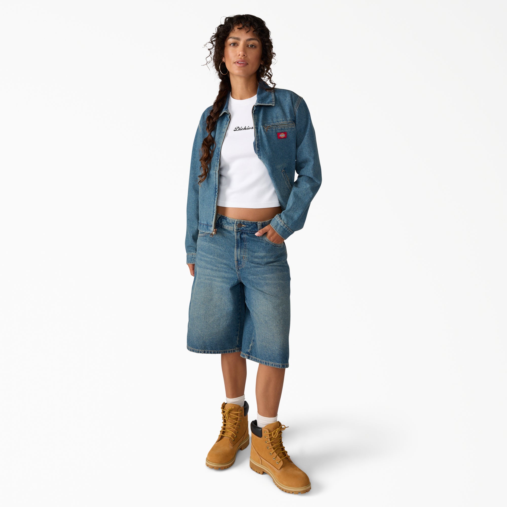 Women's Denim Painter Jacket - Image 4