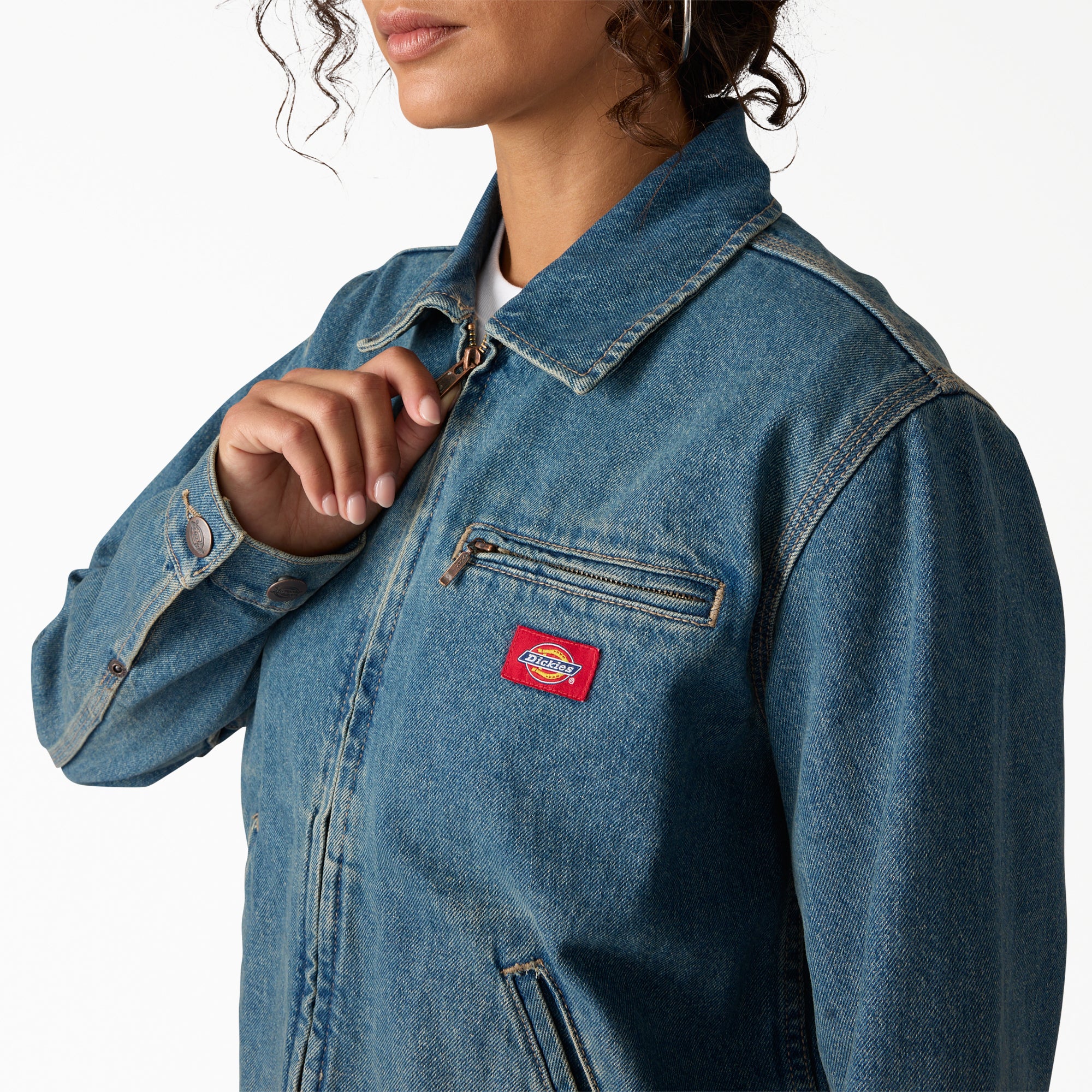 Women's Denim Painter Jacket - Image 5