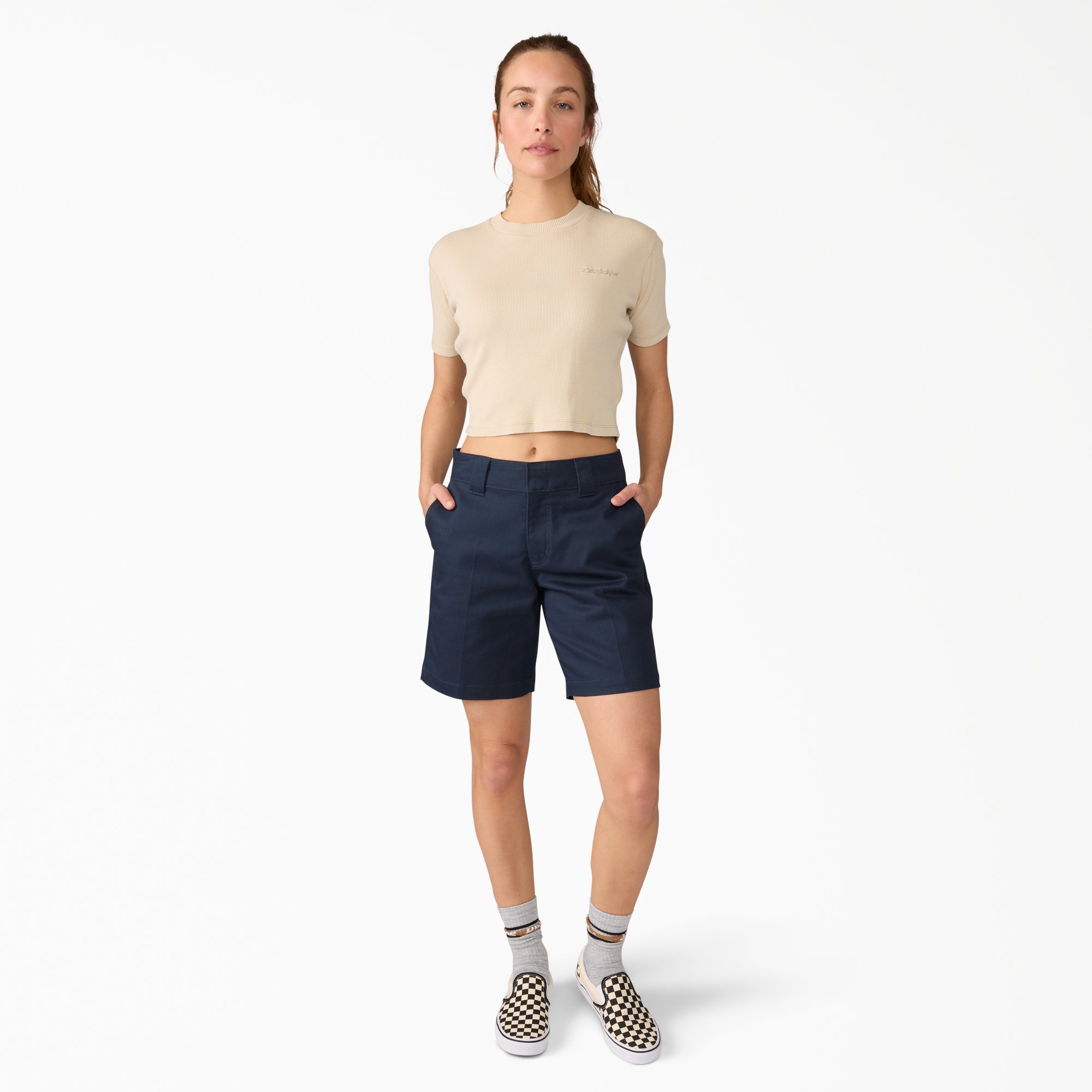 Women's Super Flex Flat Front Shorts. 9 - Image 4