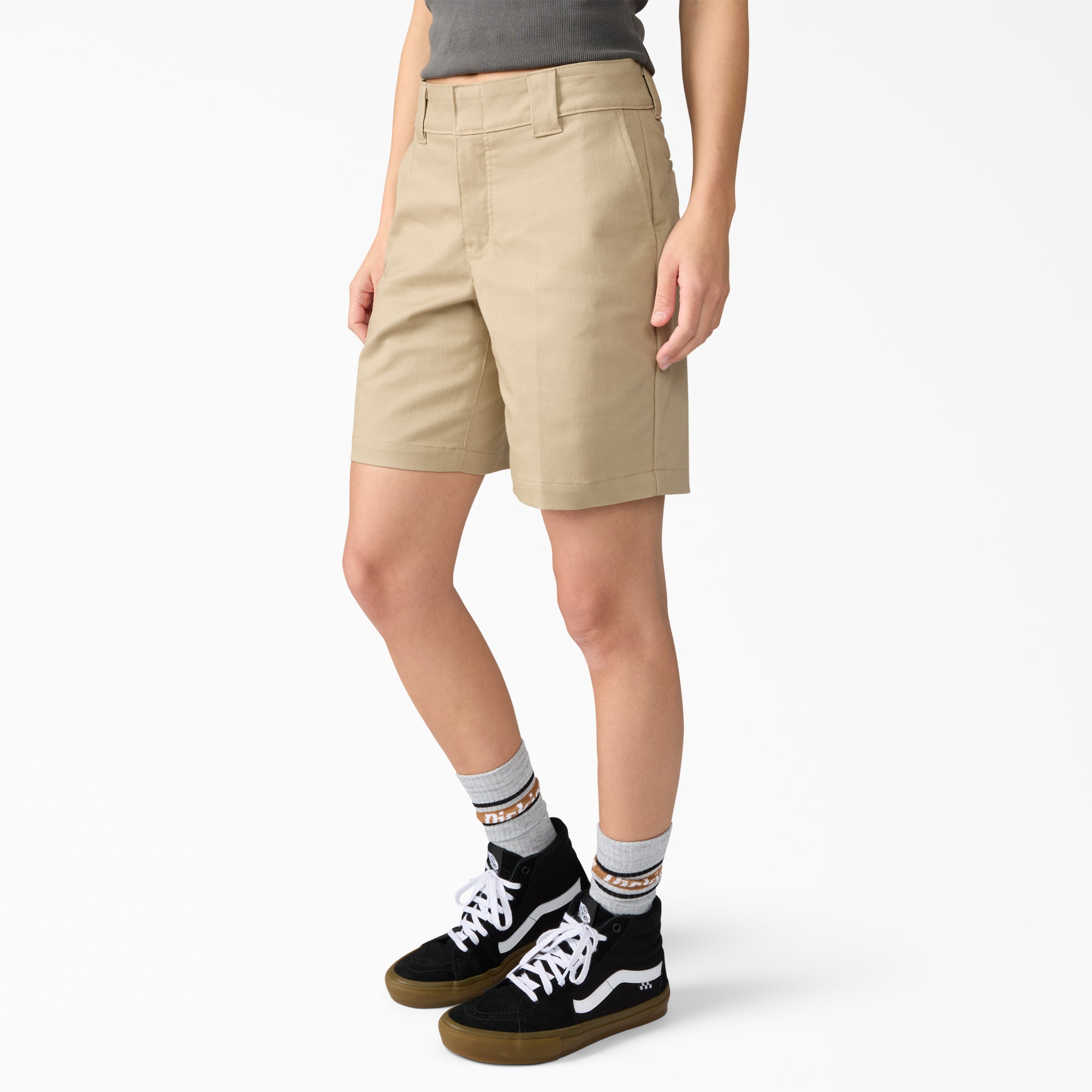 Women's Super Flex Flat Front Shorts. 9 - Image 3