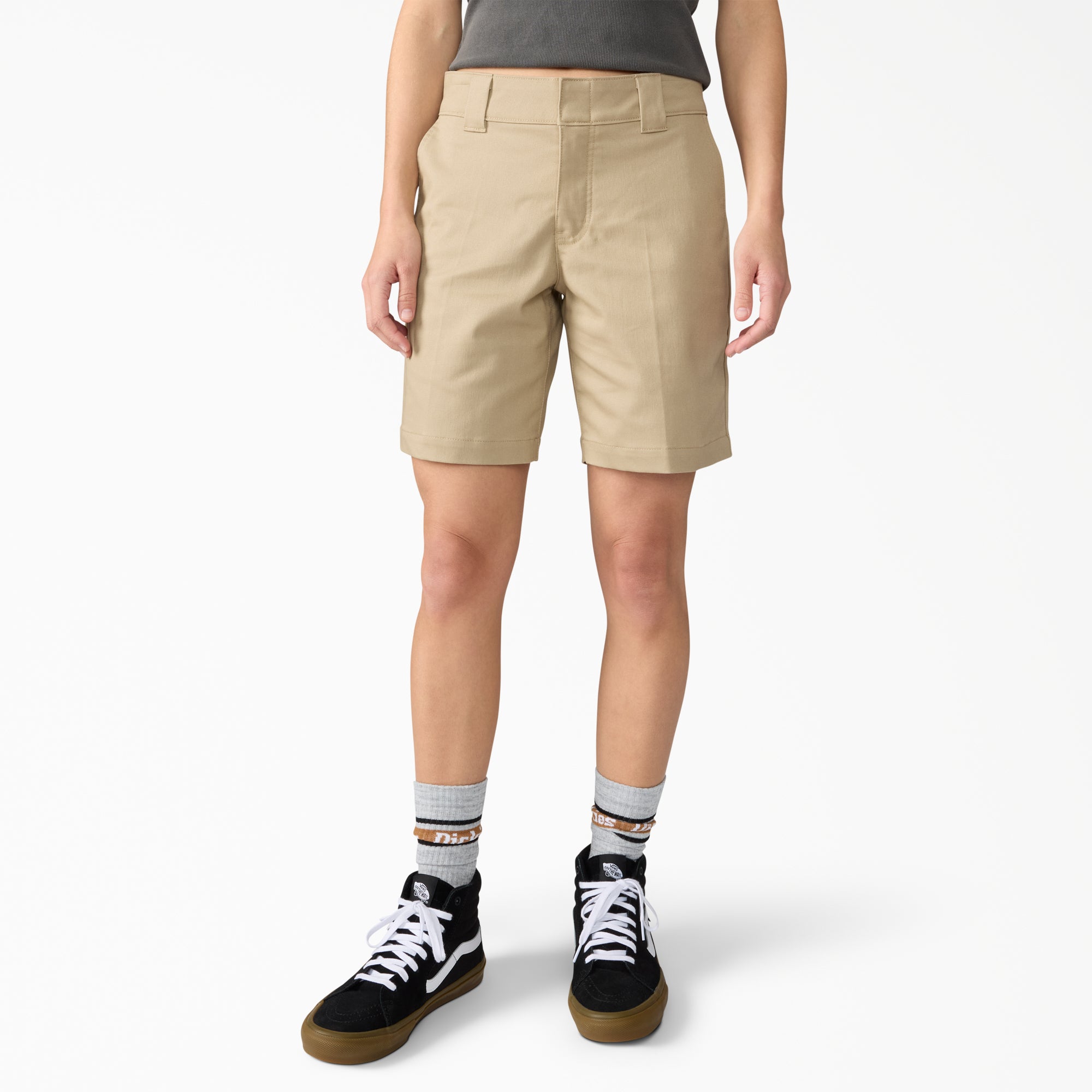 Women's Super Flex Flat Front Shorts. 9