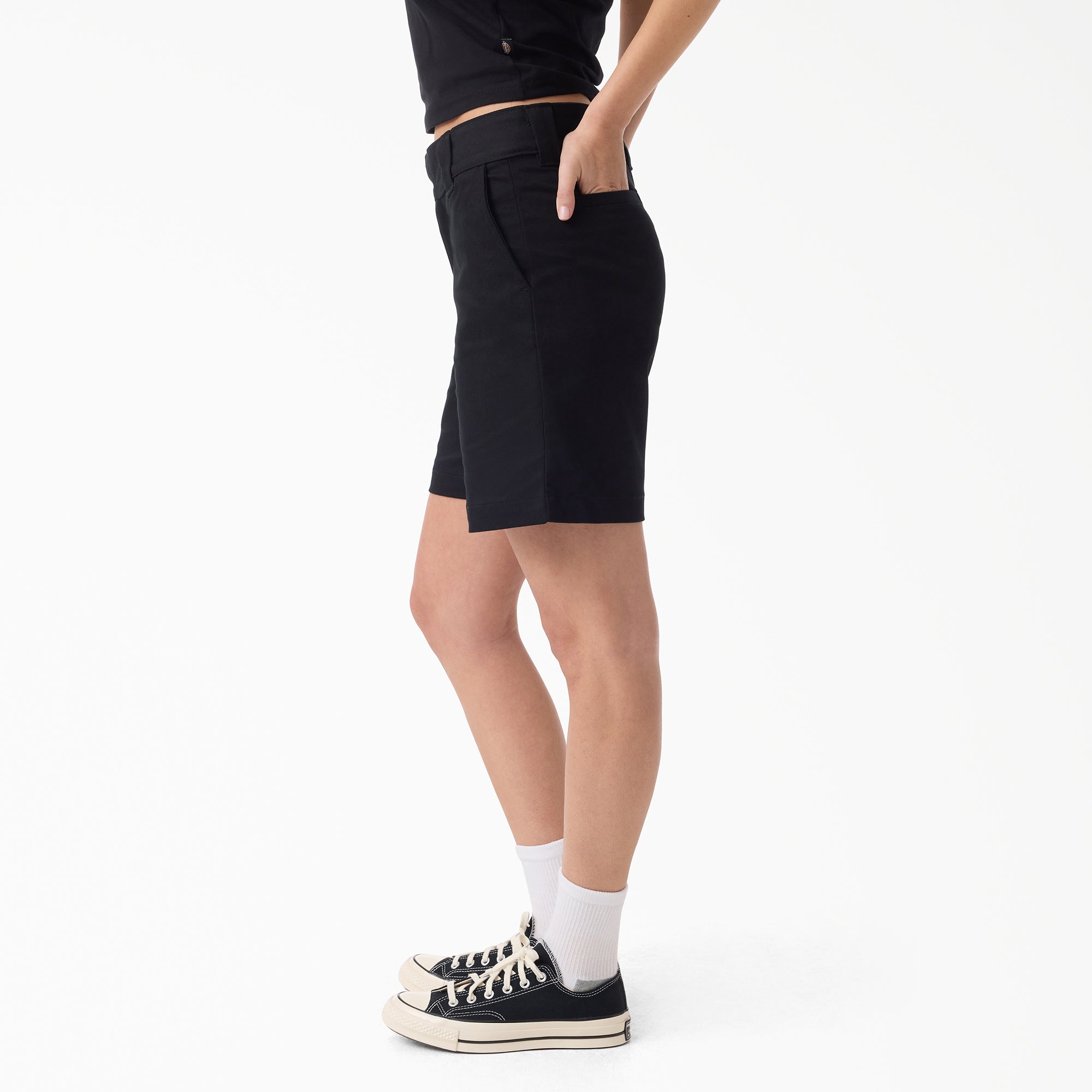 Women's Super Flex Flat Front Shorts. 9 - Image 3