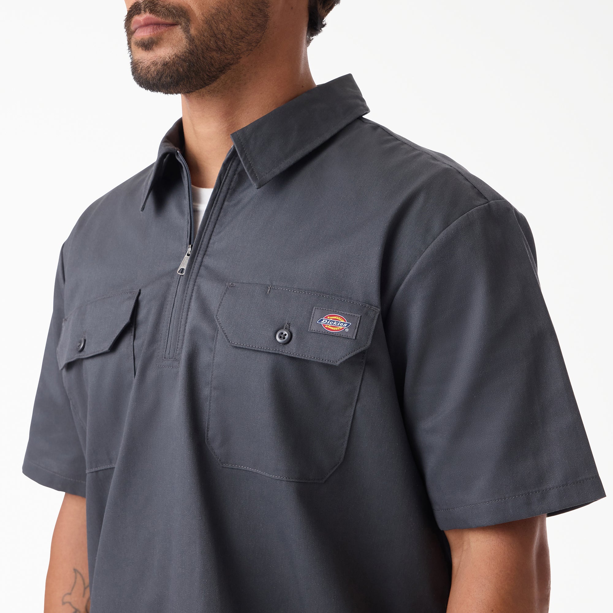 1/4 Zip Work Shirt - Image 5