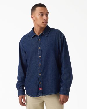 Lightweight Long Sleeve Denim Shirt