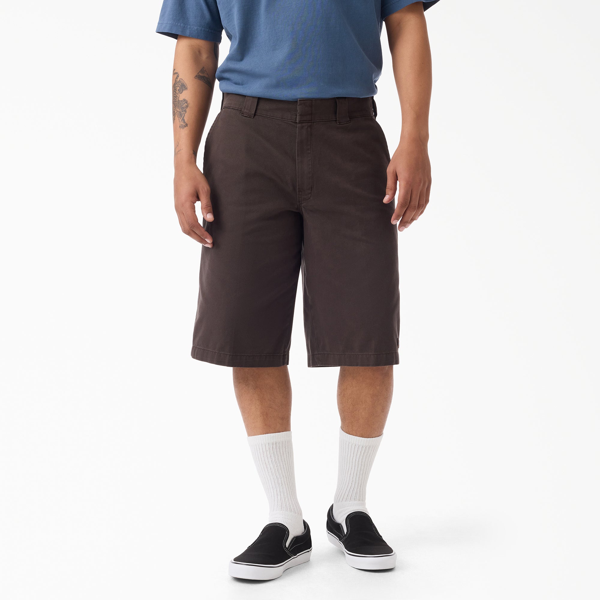 Worn In Loose Work Shorts. 13