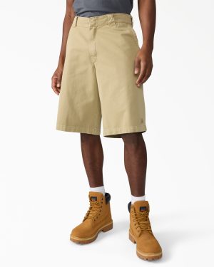 Worn In Loose Work Shorts. 13