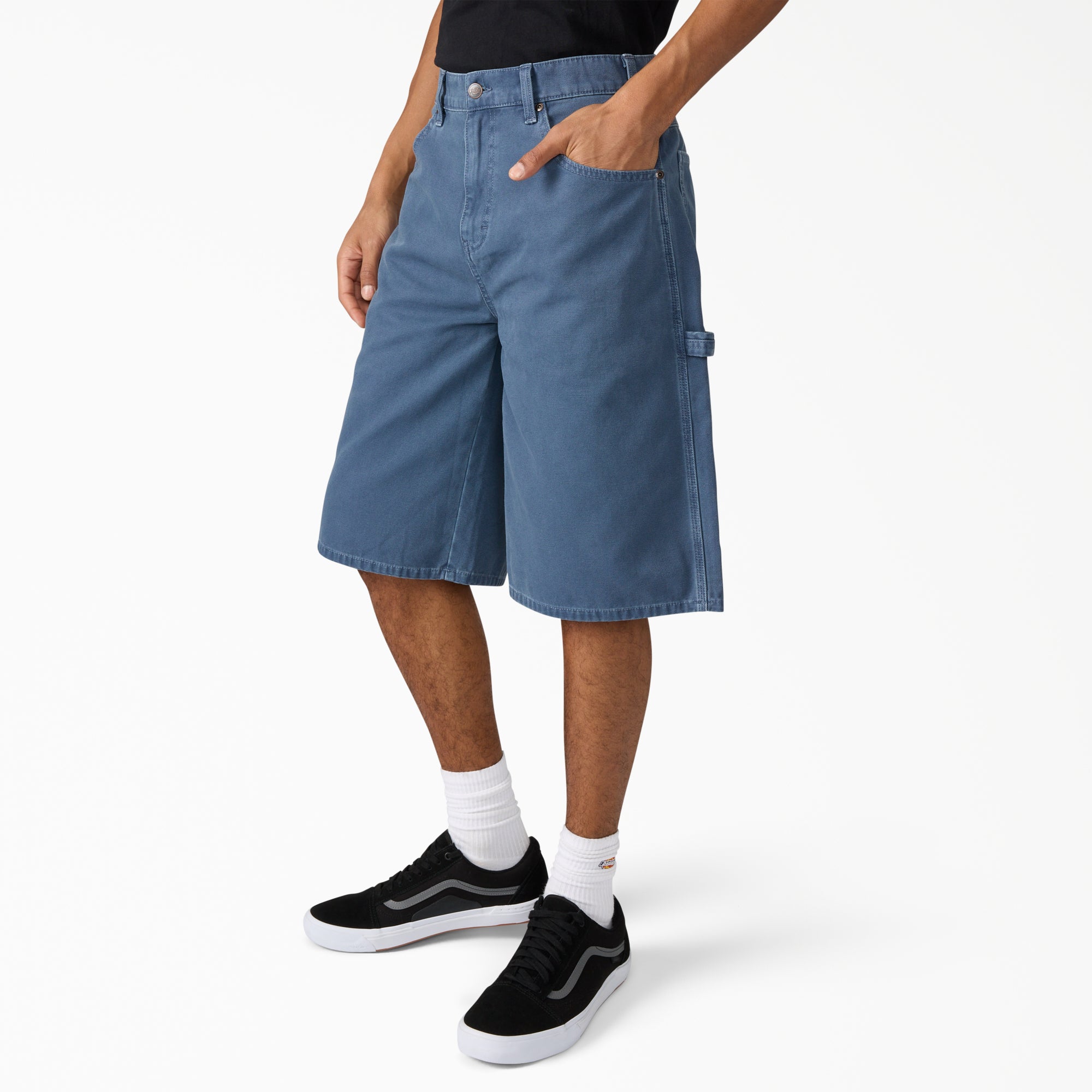 Worn In Relaxed Carpenter Duck Shorts. 13 - Image 3