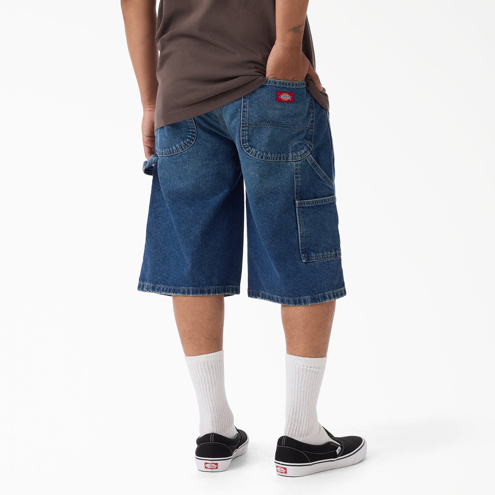 Worn In Relaxed Carpenter Denim Shorts. 13 - Image 2