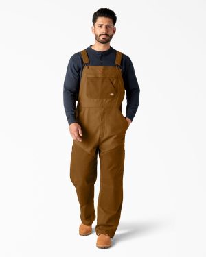 Waxed Canvas Double Front Bib Overalls