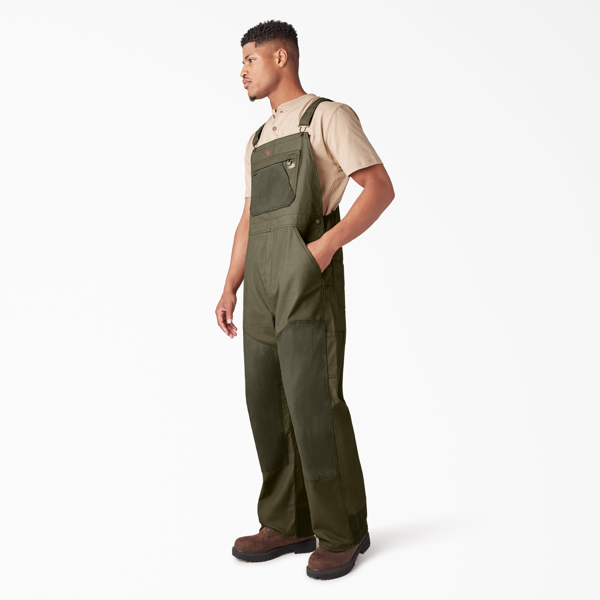 Waxed Canvas Double Front Bib Overalls - Image 3