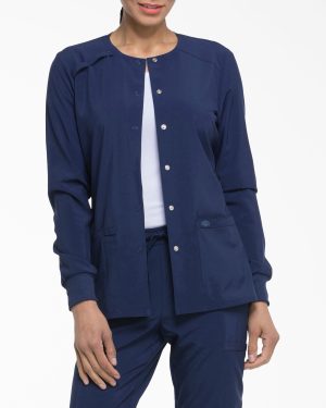 Women's EDS Essentials Snap Front Scrub Jacket