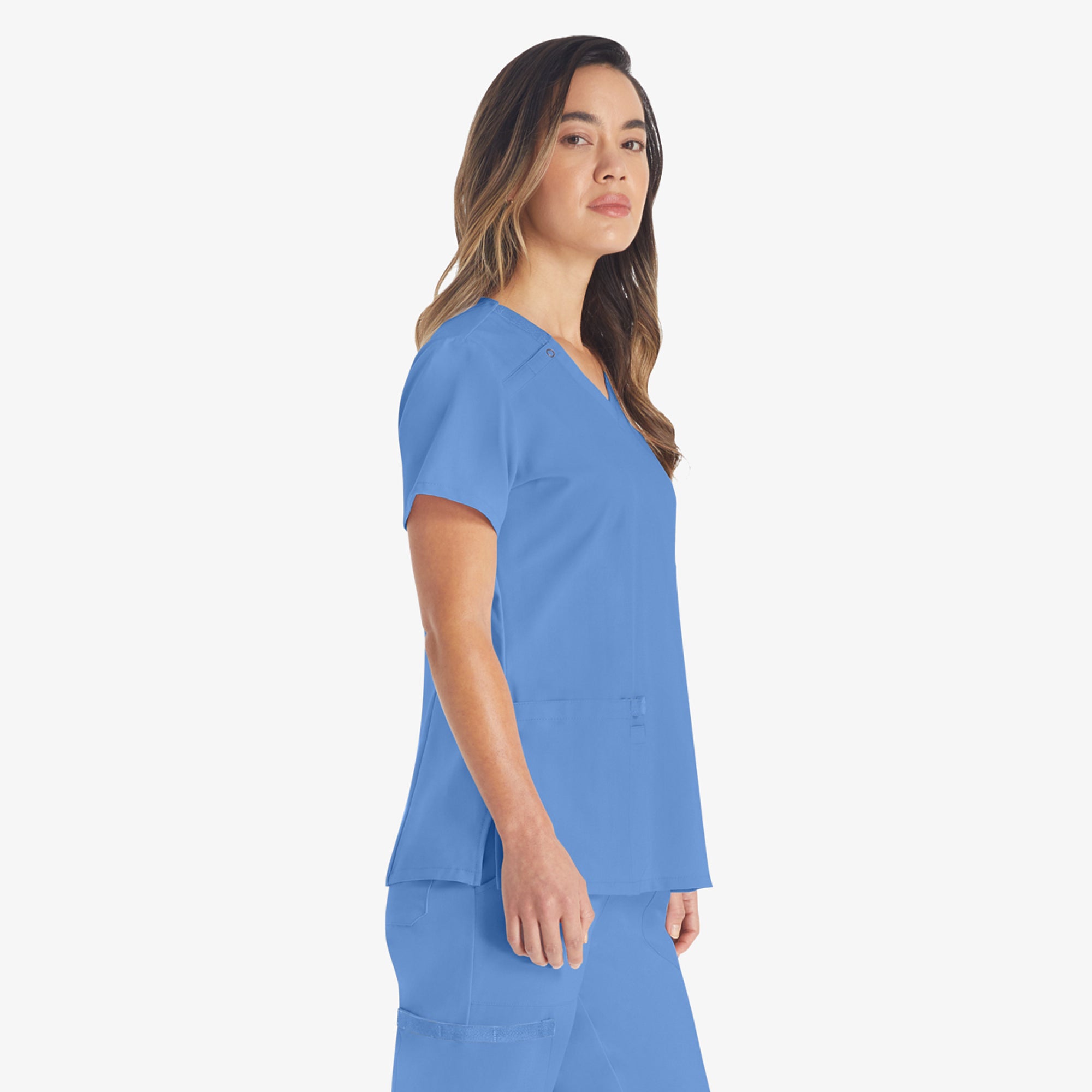 Women's EDS Essentials V-Neck Scrub Top - Image 4