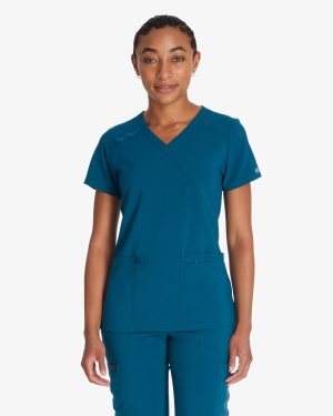 Women's EDS Essentials Mock Wrap Scrub Top