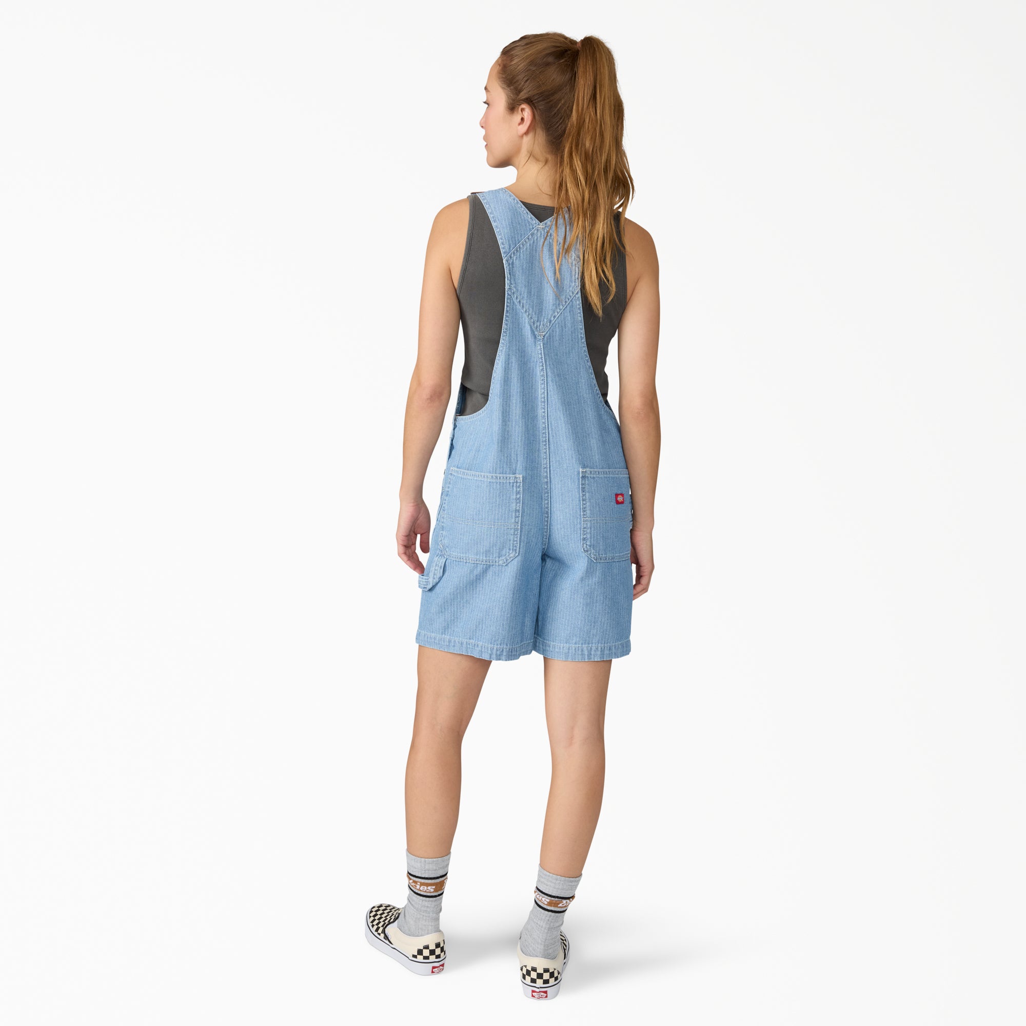 Women's Relaxed Fit Bib Shortalls. 7 - Image 2