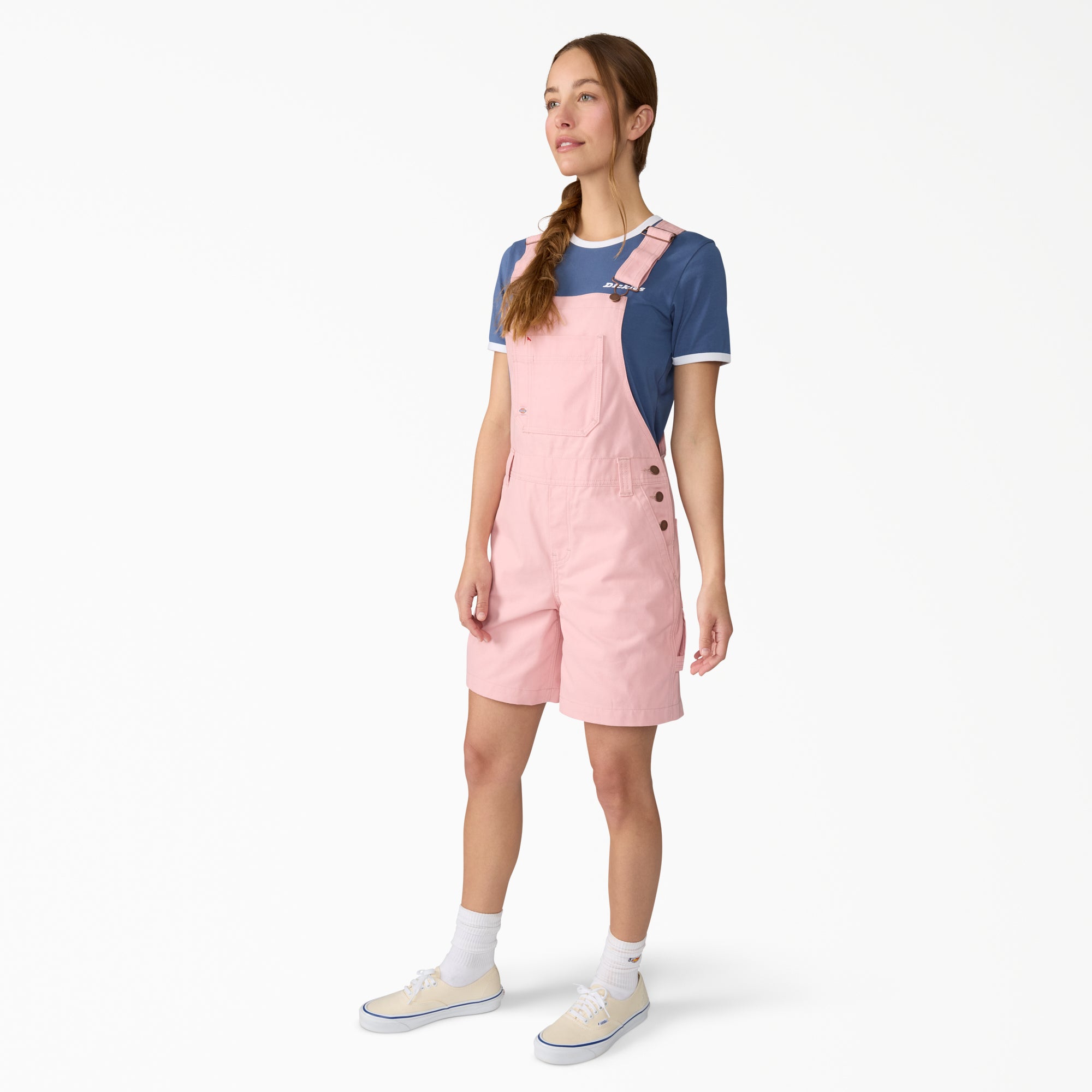 Women's Relaxed Fit Bib Shortalls. 7 - Image 3
