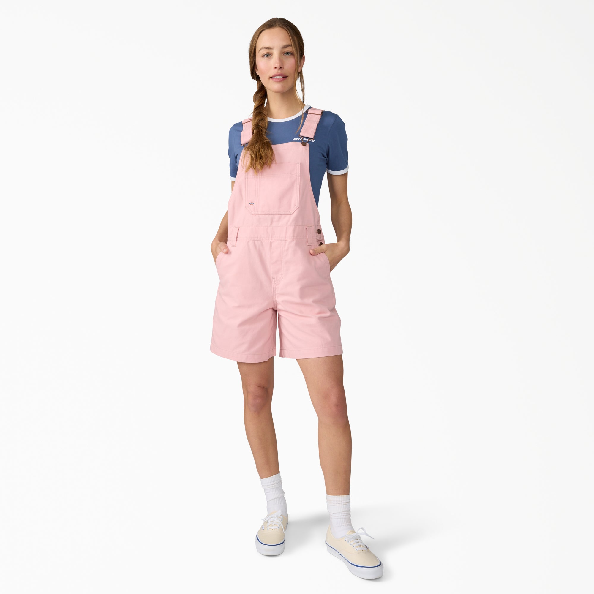 Women's Relaxed Fit Bib Shortalls. 7