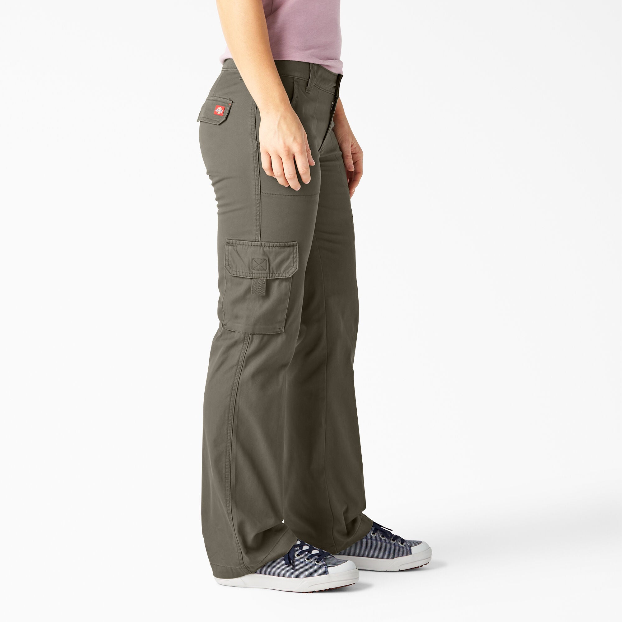 Women's Relaxed Fit Straight Leg Cargo Pants - Image 4