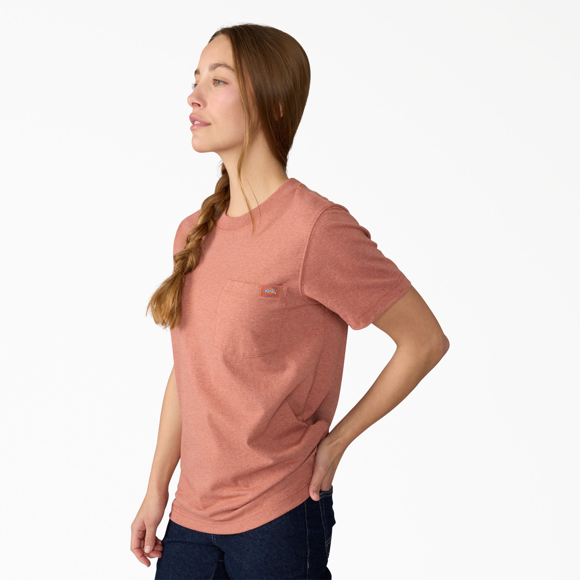 Women's Heavyweight Short Sleeve Pocket T-Shirt - Image 3