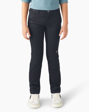 Boys' FLEX Skinny Fit Double Knee Pants. 4-20