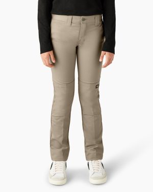 Boys' FLEX Skinny Fit Double Knee Pants. 4-20