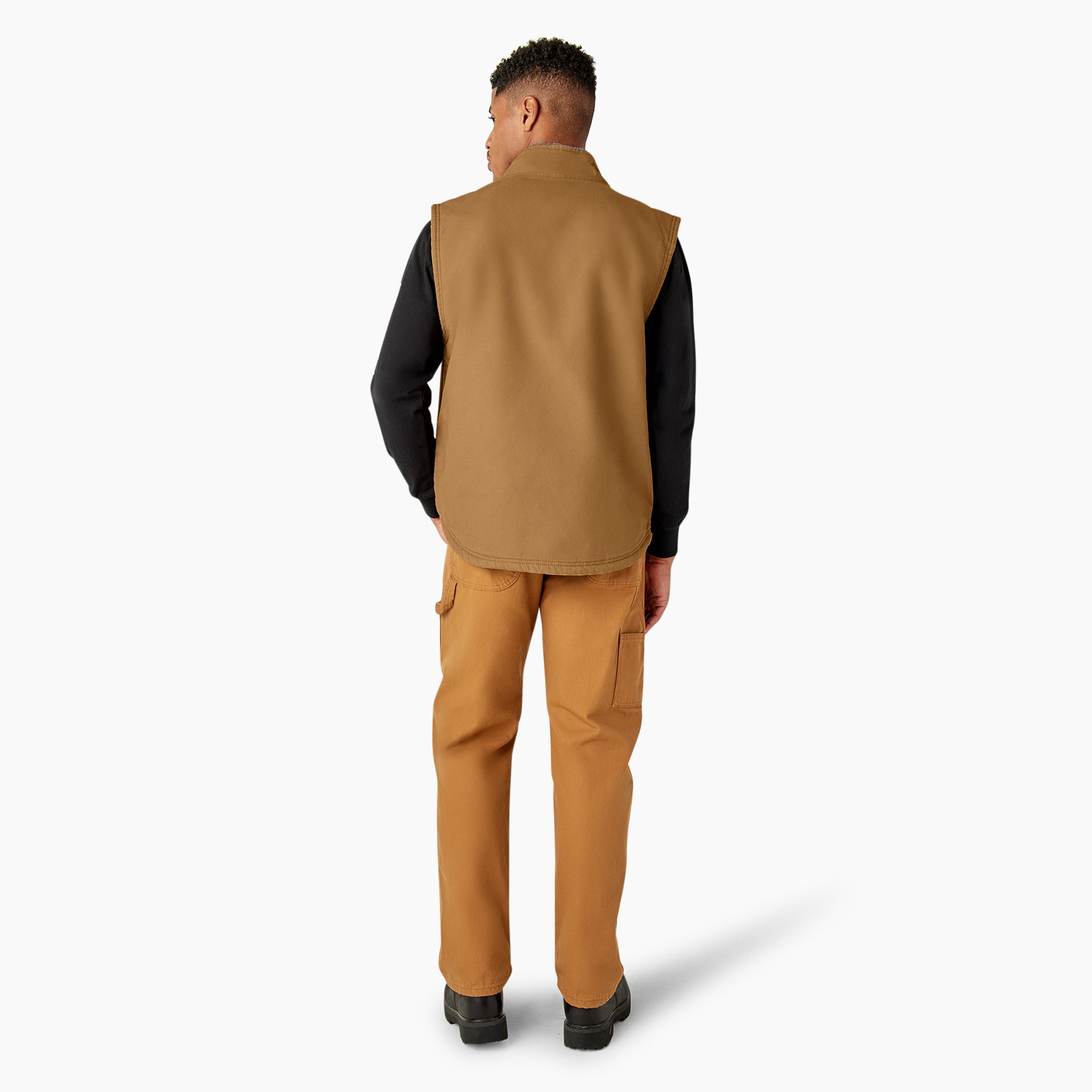 Duck Canvas High Pile Fleece Lined Vest - Image 6