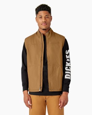 Duck Canvas High Pile Fleece Lined Vest