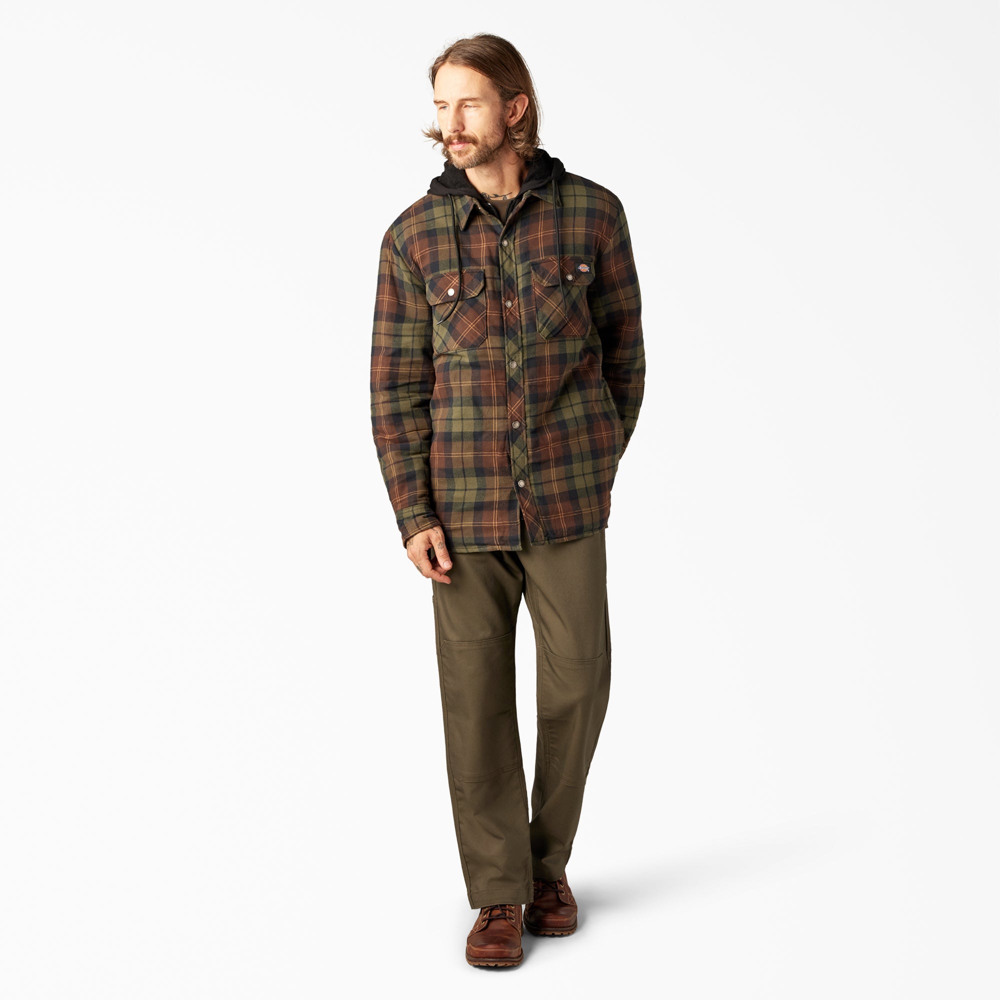 Flannel Hooded Shirt Jacket - Image 5