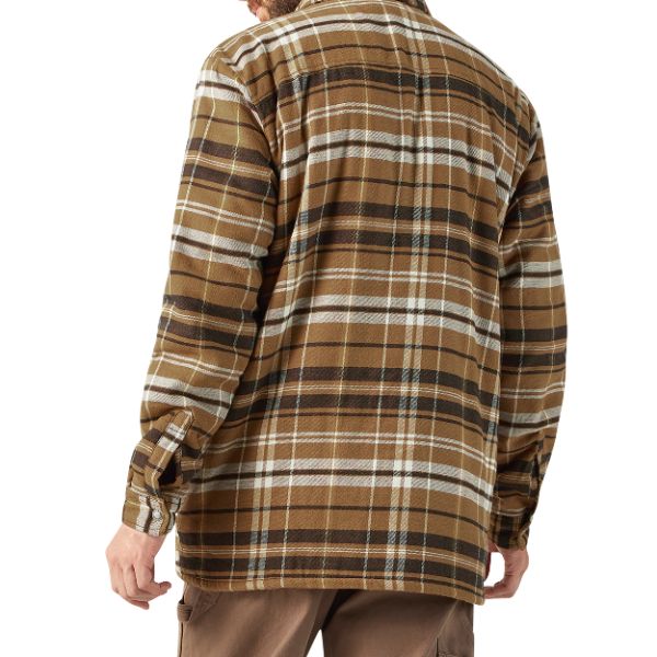 Water Repellent Fleece-Lined Flannel Shirt Jacket - Image 2
